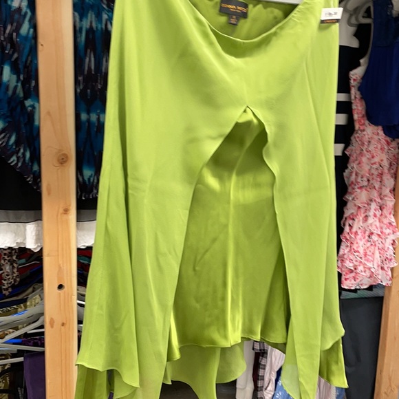 Donna Ricco 2‎ Piece Silk V neck Top & Skirt Sz 16 - Picture 12 of 16